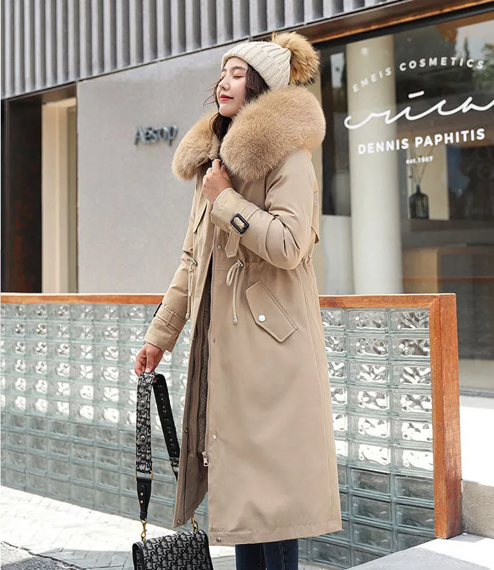 Women’s Thickened Insulated Water-Resistant Parka for Ultimate Warmth