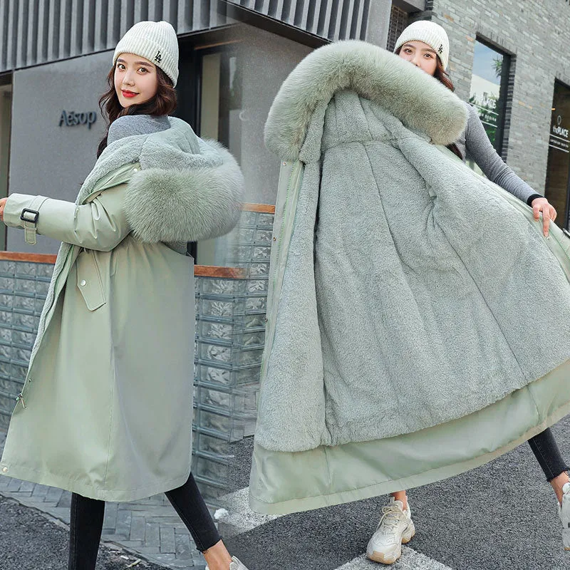 Women’s Thickened Insulated Water-Resistant Parka for Ultimate Warmth