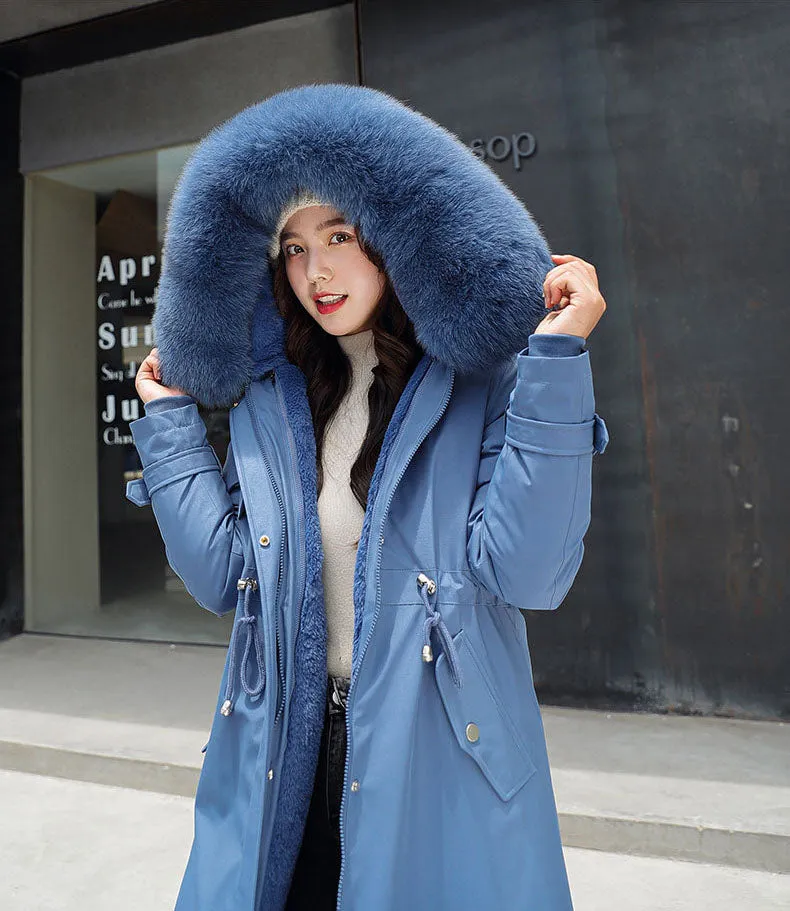 Women’s Thickened Insulated Water-Resistant Parka for Ultimate Warmth