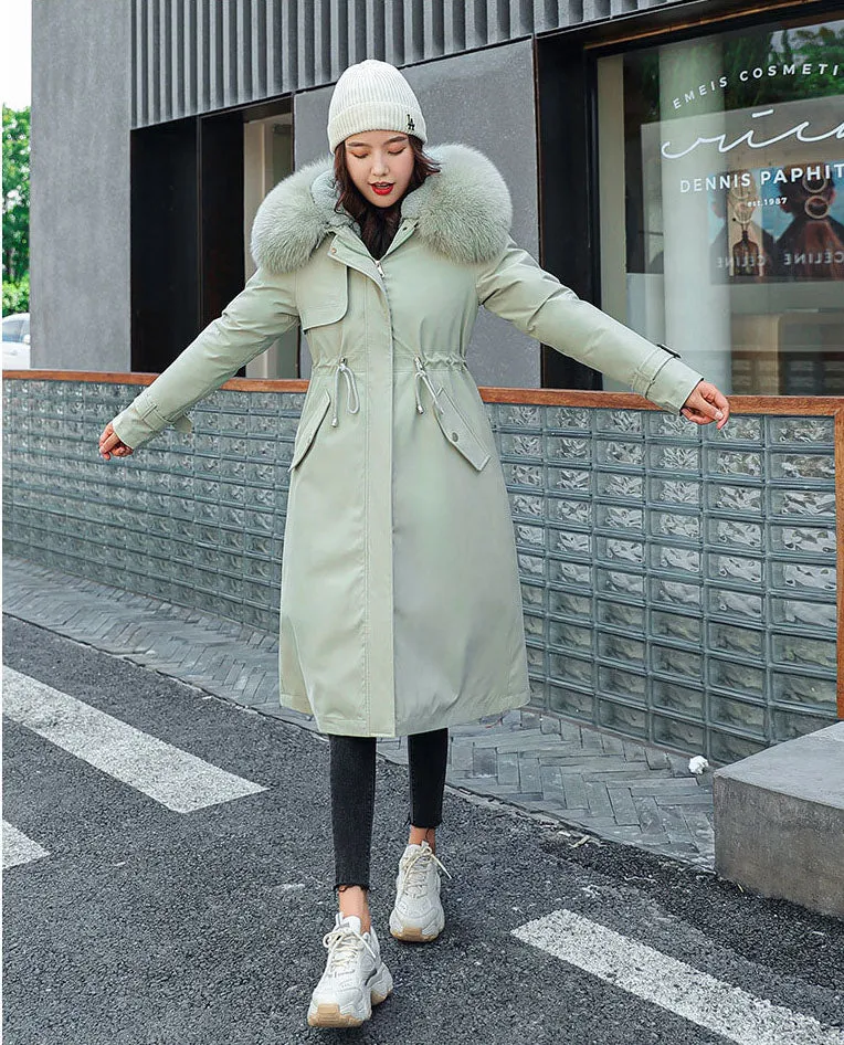 Women’s Thickened Insulated Water-Resistant Parka for Ultimate Warmth