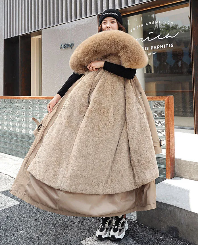 Women’s Thickened Insulated Water-Resistant Parka for Ultimate Warmth