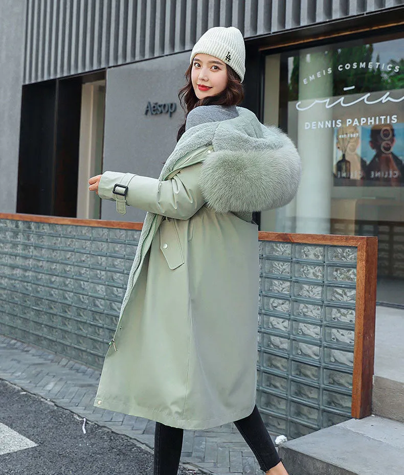Women’s Thickened Insulated Water-Resistant Parka for Ultimate Warmth