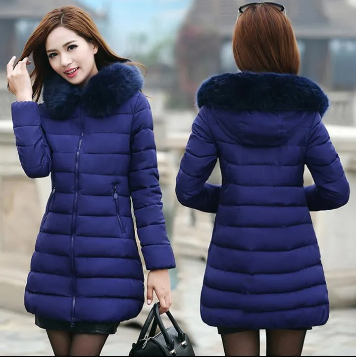 Womens Winter Jackets And Coats Thick Warm Hooded Down Cotton Padded Parkas For Women's Winter Jacket Female Manteau Femme
