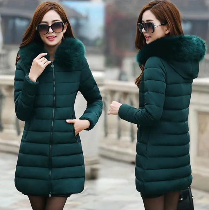 Womens Winter Jackets And Coats Thick Warm Hooded Down Cotton Padded Parkas For Women's Winter Jacket Female Manteau Femme