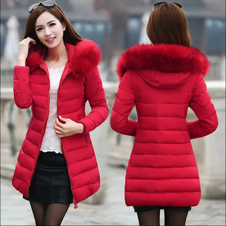 Womens Winter Jackets And Coats Thick Warm Hooded Down Cotton Padded Parkas For Women's Winter Jacket Female Manteau Femme
