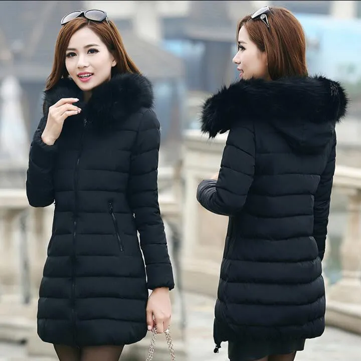 Womens Winter Jackets And Coats Thick Warm Hooded Down Cotton Padded Parkas For Women's Winter Jacket Female Manteau Femme